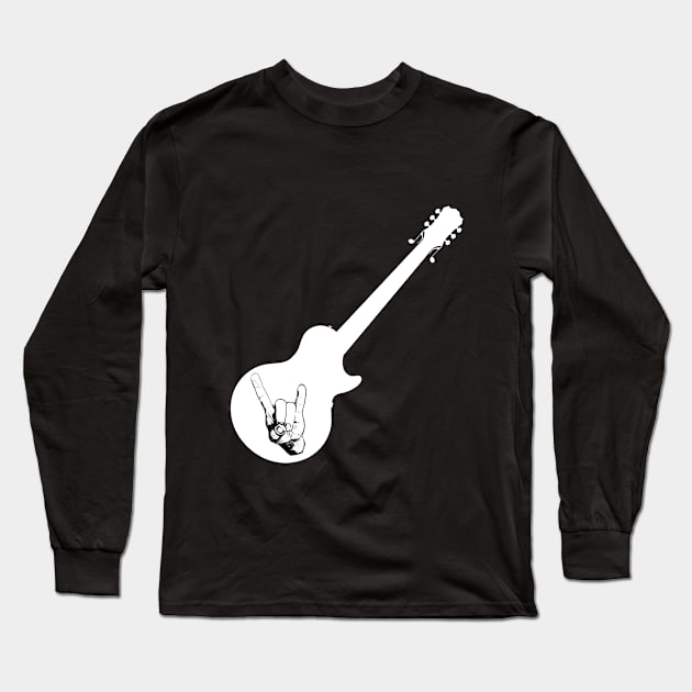 Rock that Music in White Long Sleeve T-Shirt by boutiquedhorreur